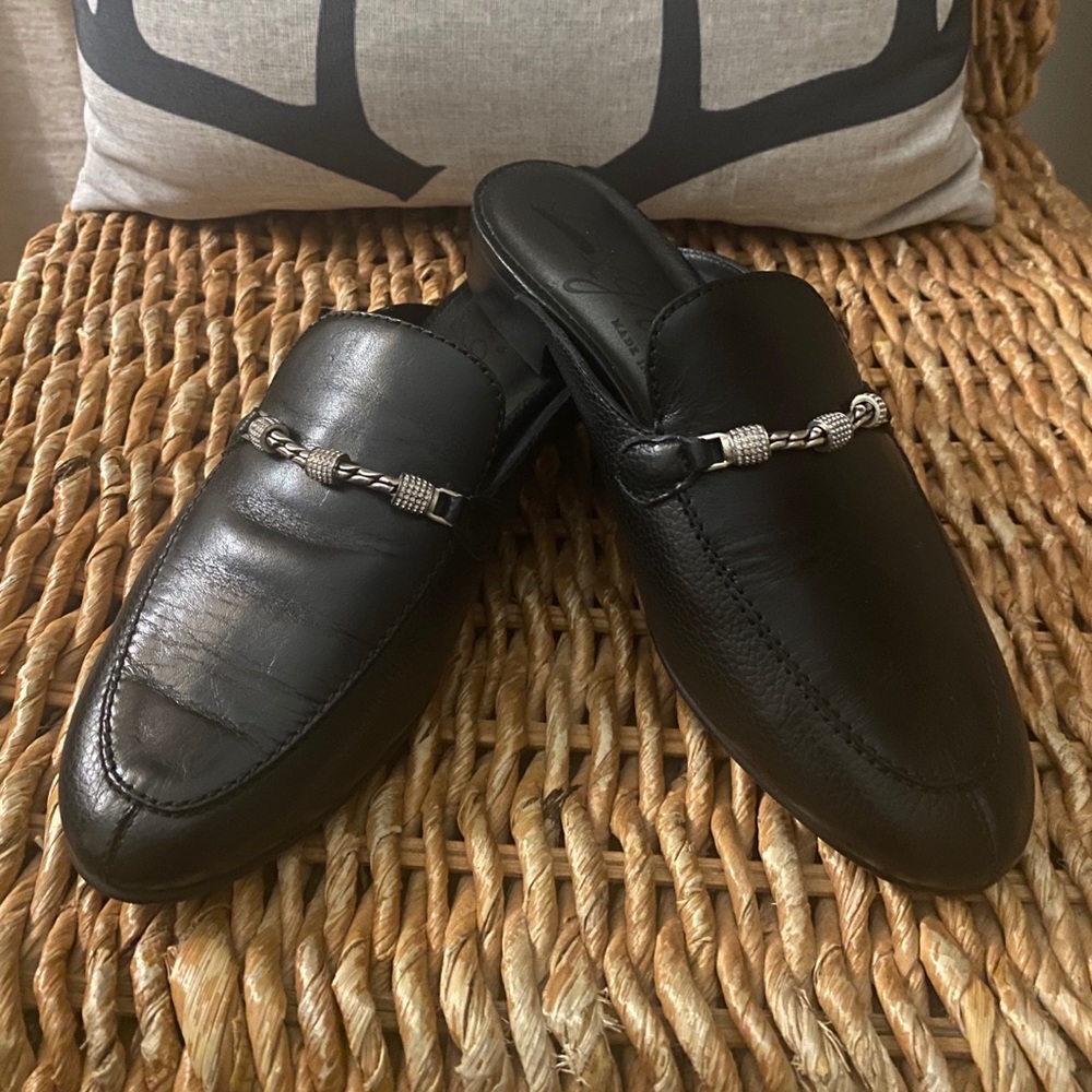 Brighton Italian Leather Mules 6.5 NWB